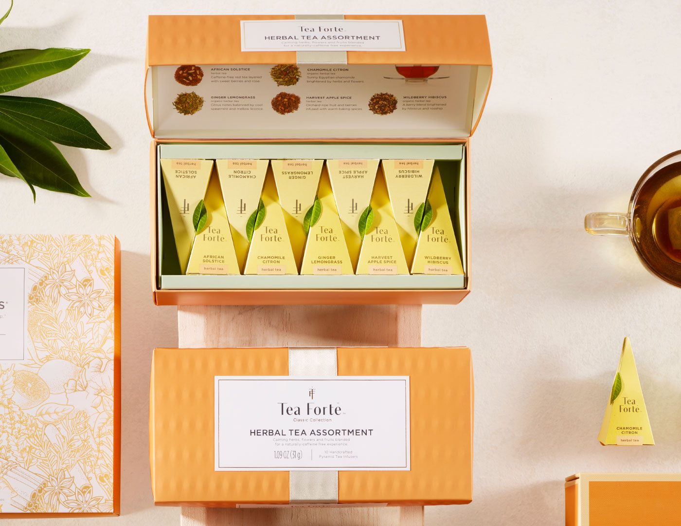 Herbal Tea Tasting Assortment Presentation Box Duo