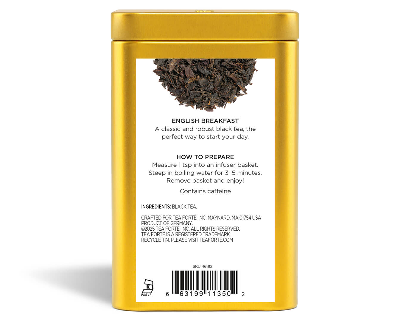 English Breakfast Loose Leaf Tea Canister